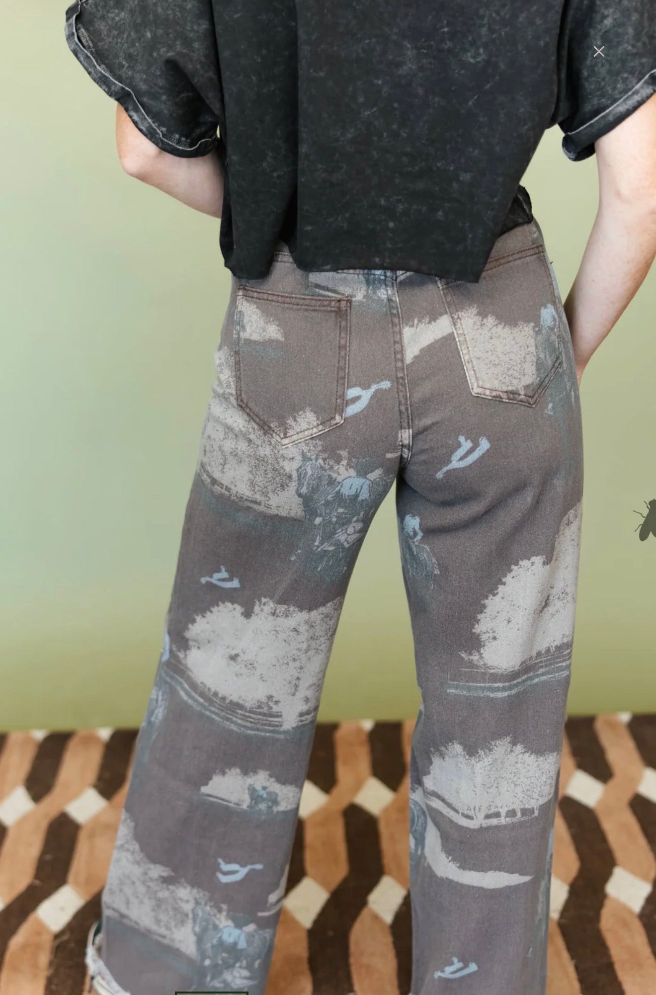 POST OAK RANCH Raw Edge Jeans