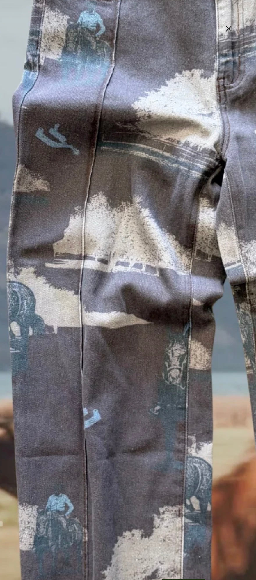 POST OAK RANCH Raw Edge Jeans