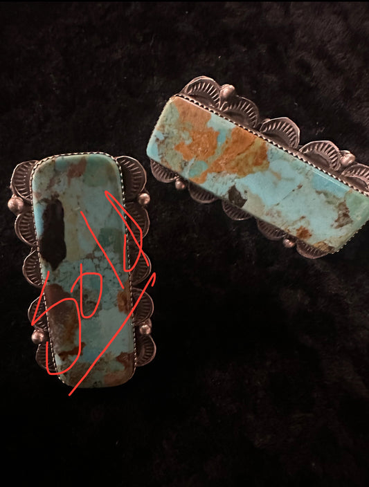 Sterling Silver Navajo Marked Handmade Kingman Adjustable Ring