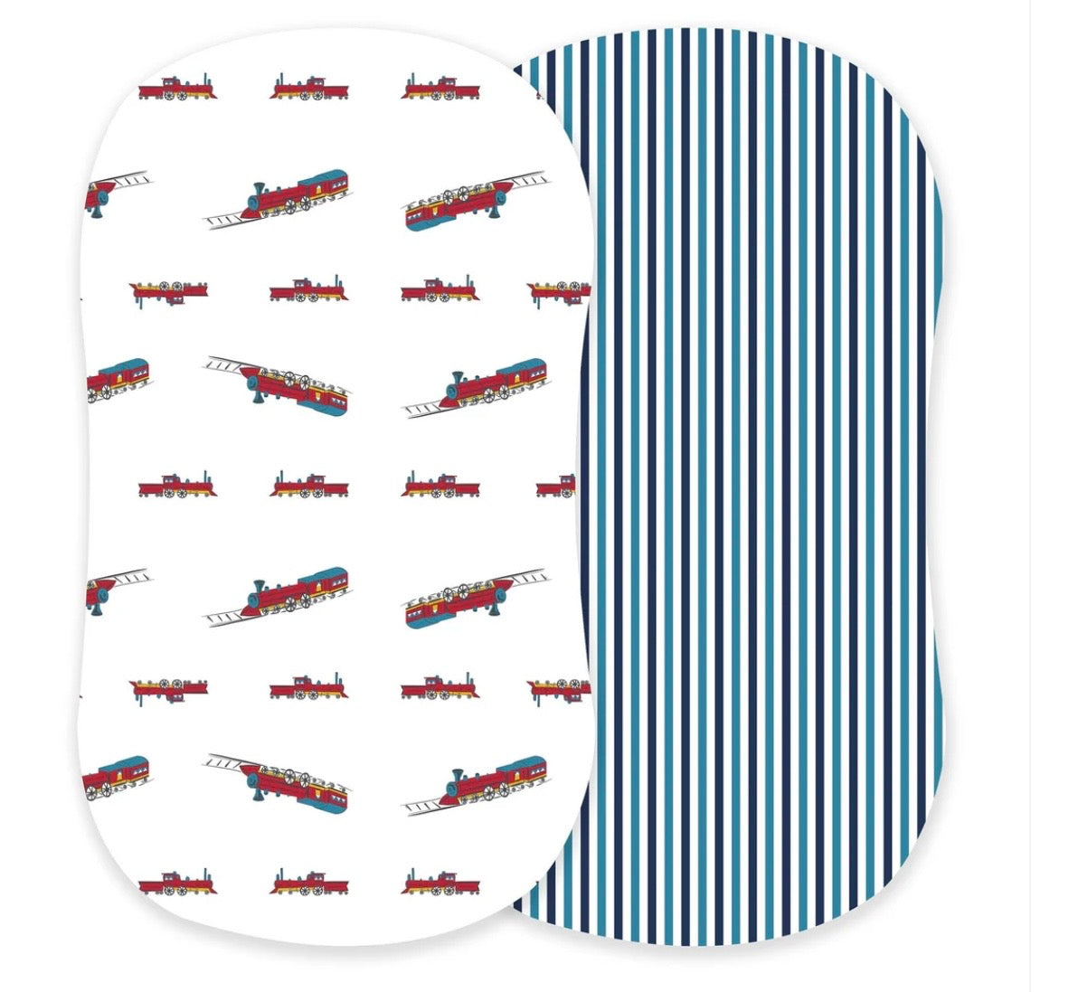 Steam Train Bamboo Bassinet Sheets
