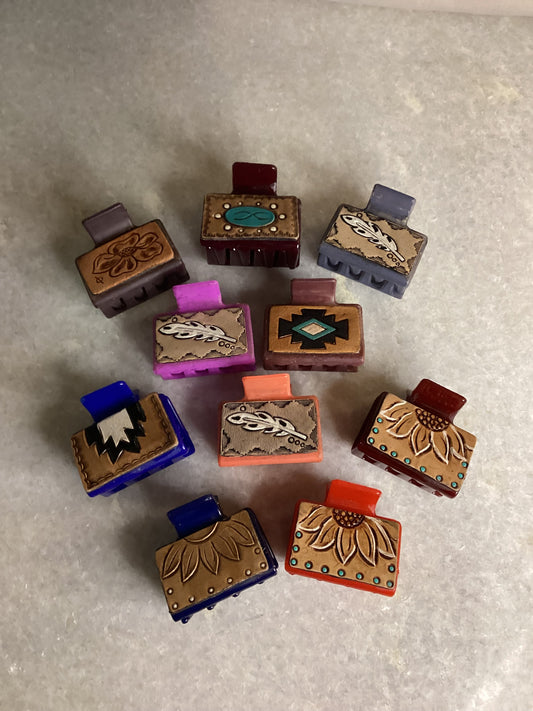 Mini Leather Claw Cips