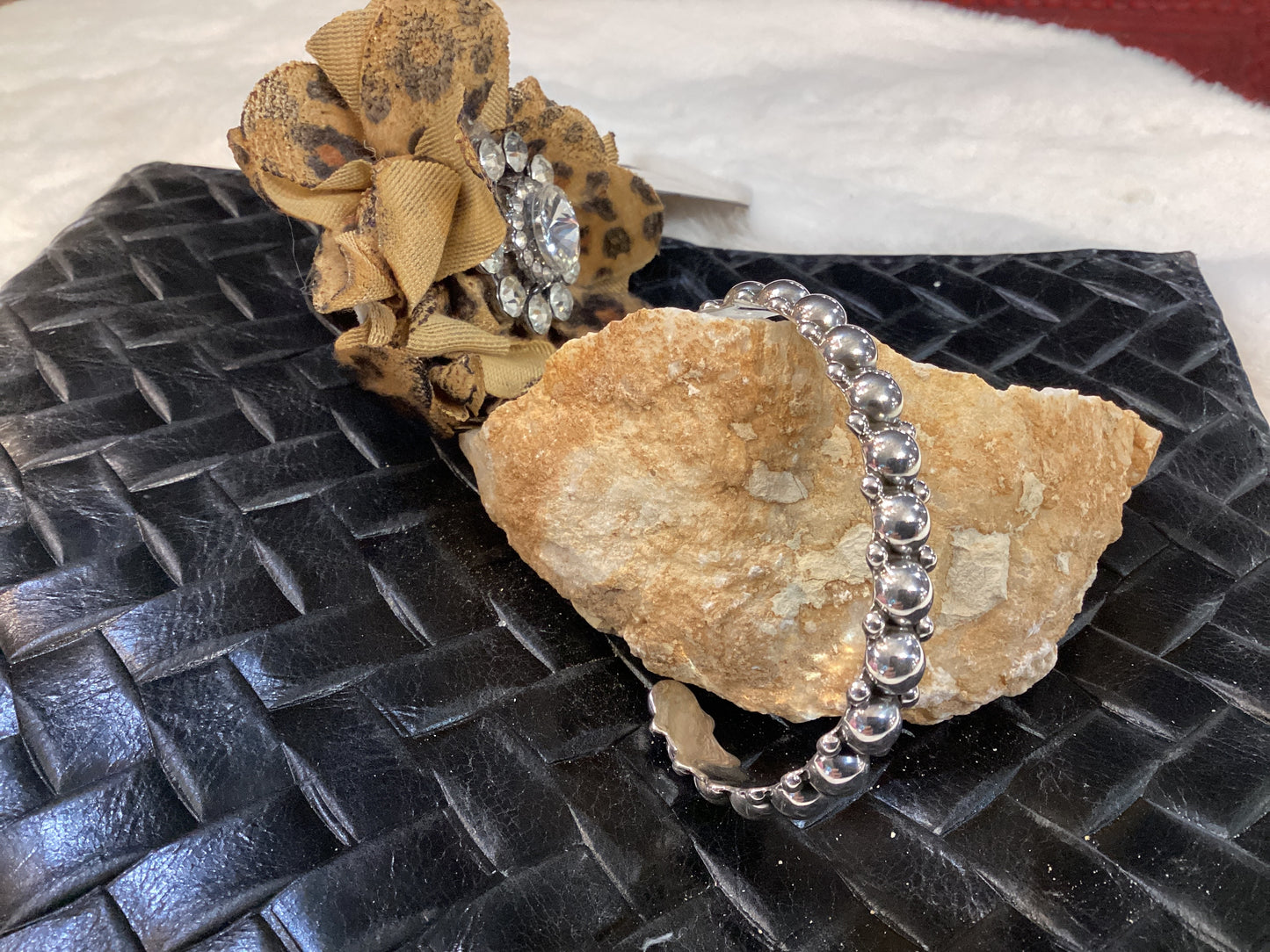 Sterling Silver Dot Stack Bead Cuff