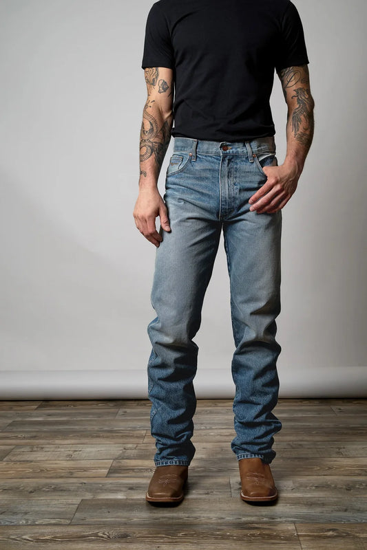 Kimes Ranch Men's Zach Top Light Wash Slim Fit Bootcut Jeans