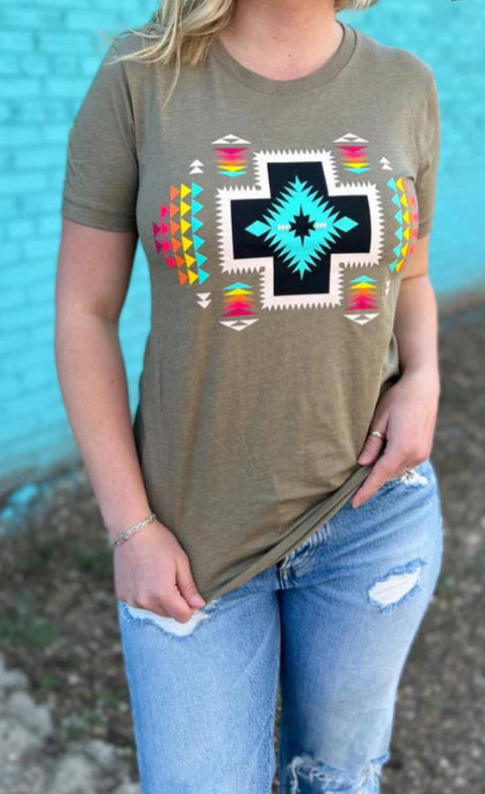 Women's Cornerstone Olive Short Sleeve T Shirt Tee