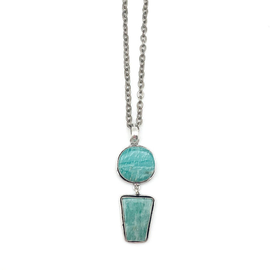 Kasha Semiprecious Stone Necklace – Amazonite