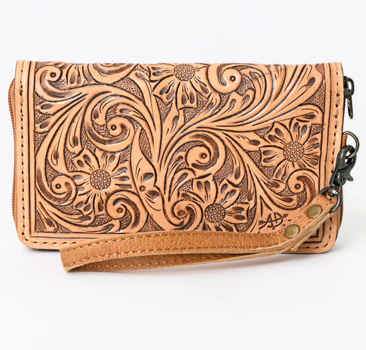 Organiser Genuine Western Leather Women Wallet American Darling