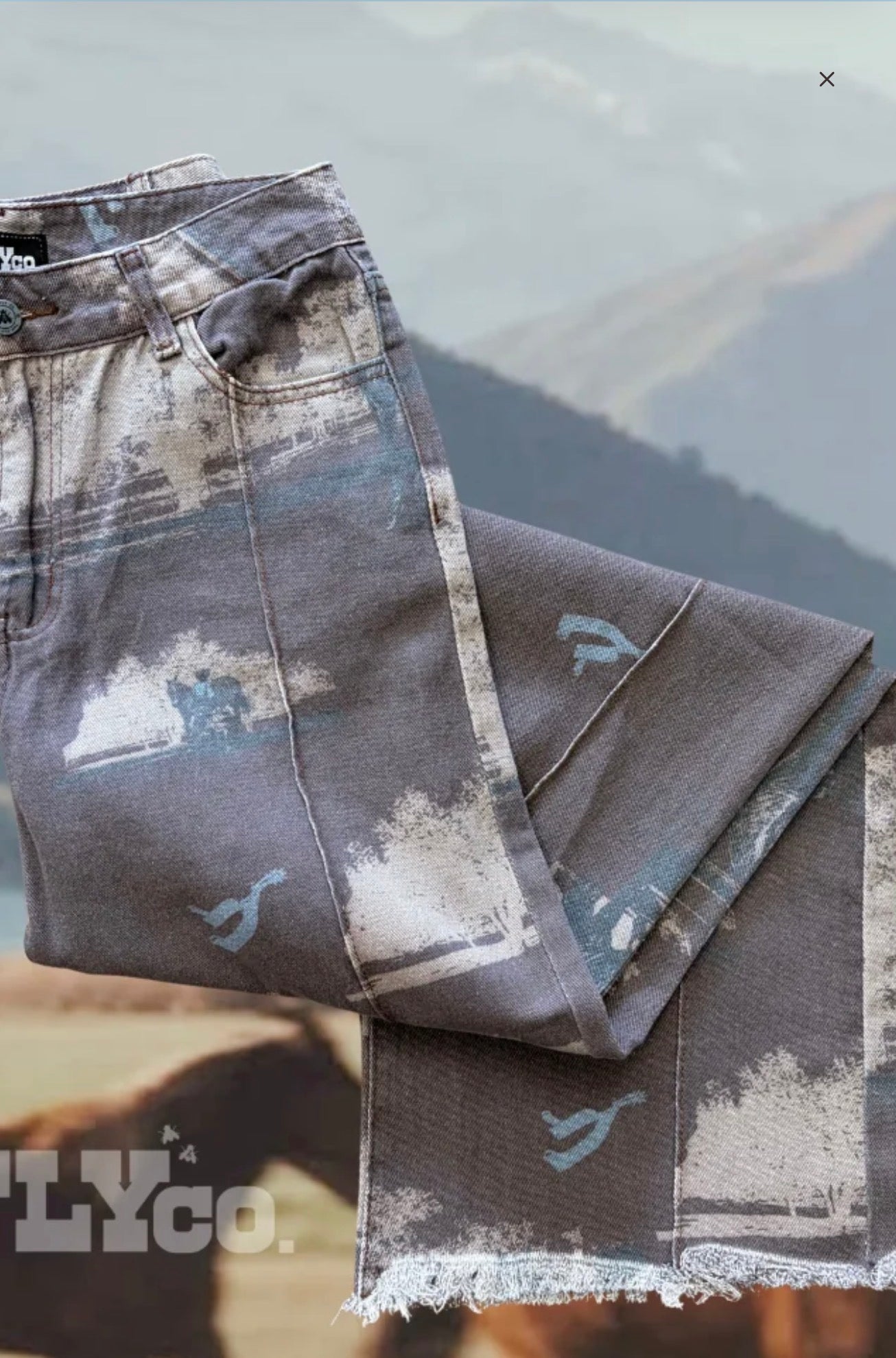 POST OAK RANCH Raw Edge Jeans