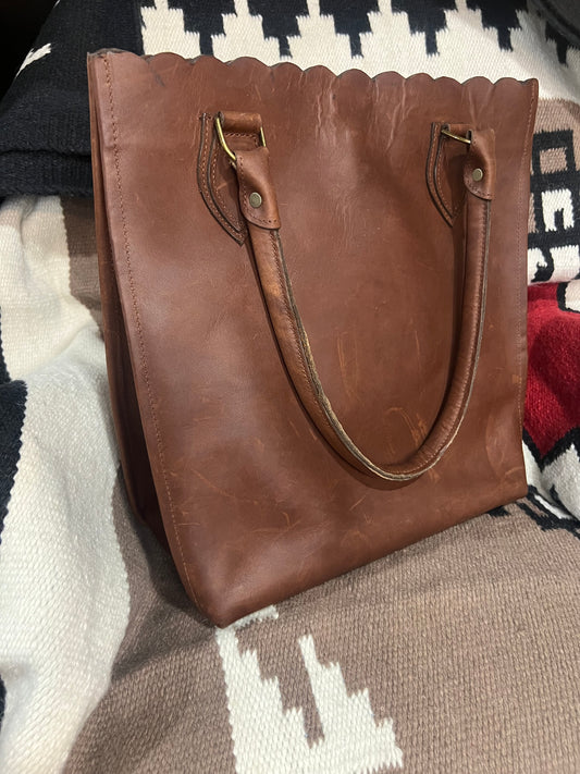 Juan Antonio Scalloped Purse