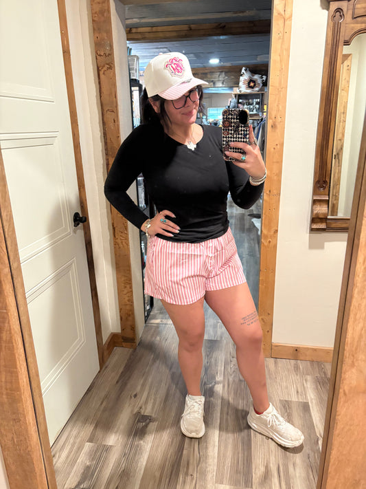 Striped Lounge Shorts