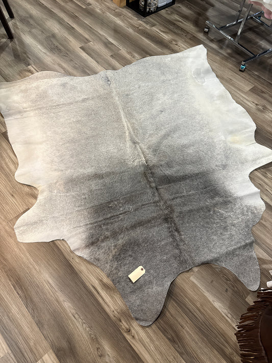Cowhide Gray and White