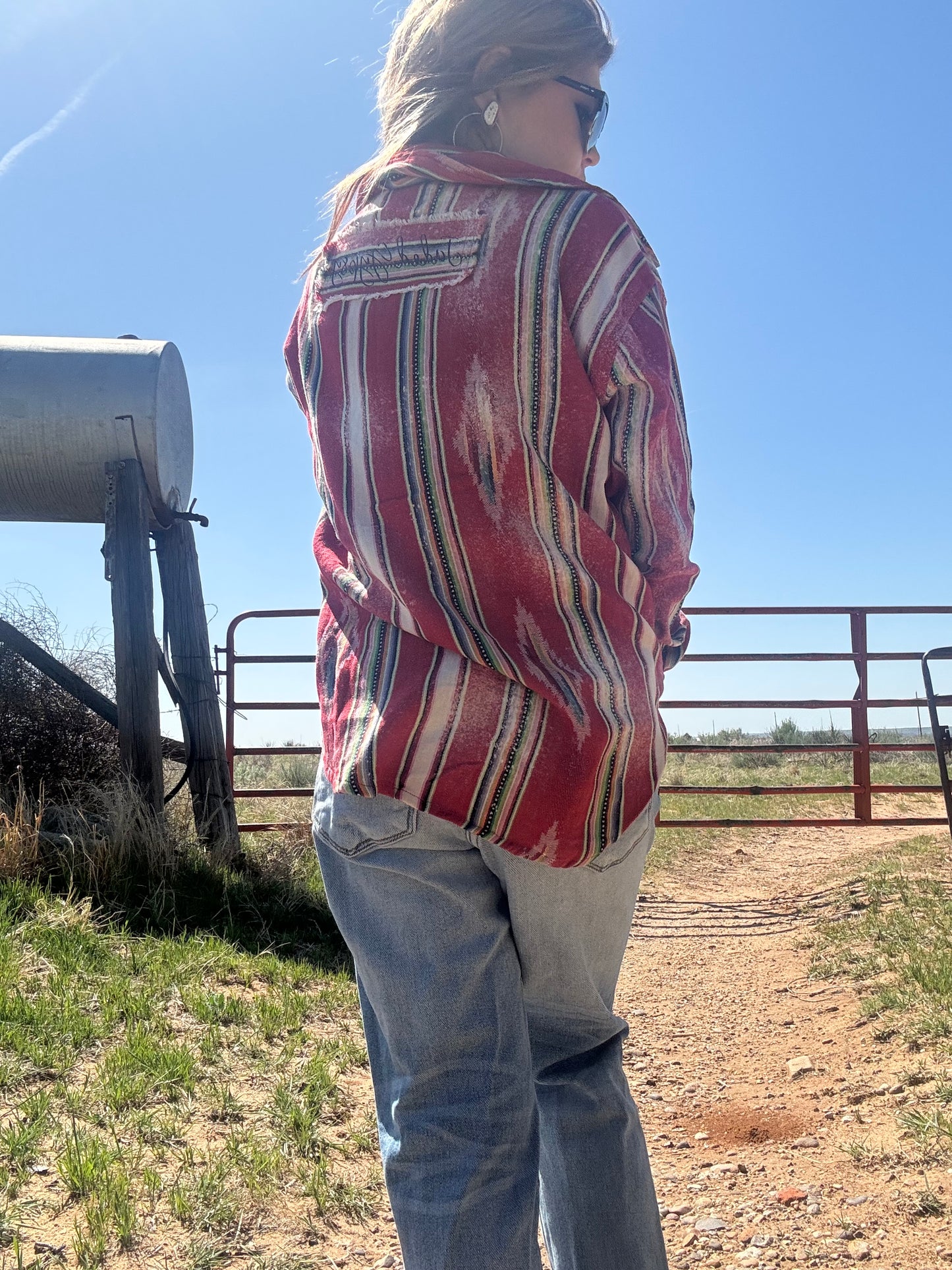 Jaded Gypsy Southwest Sunset Jacket - Parchment
