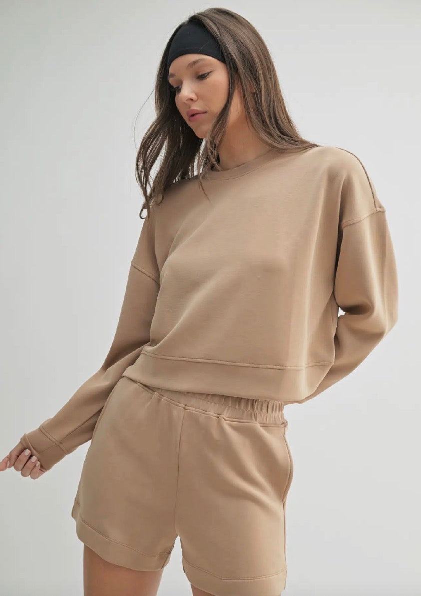 Mono b Laguna Dropped BUTTERSOFT Shoulder Sweatshirt