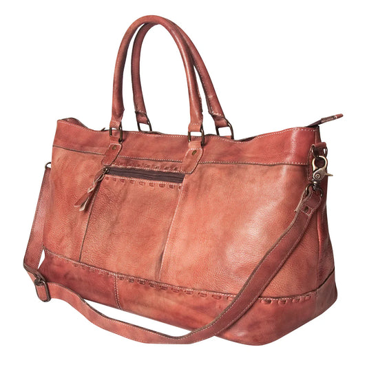 Never Mind Duffel Vintage Handmade Genuine Cowhide Leather Women Bag Western Handbag Purse