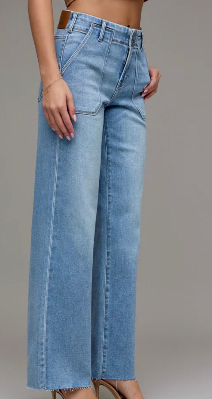 Hidden Jeans Logan Two Button Dad Jeans