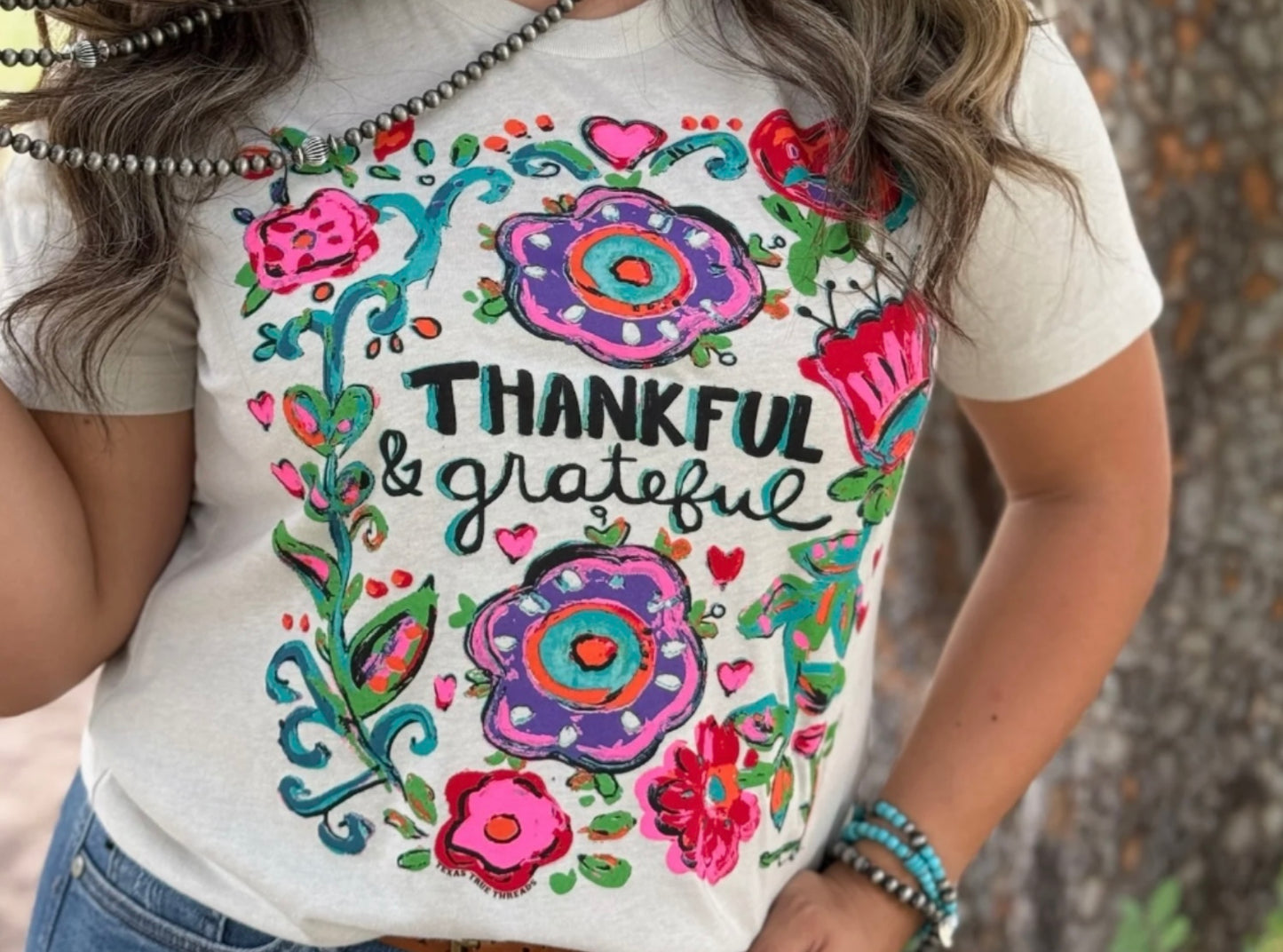 Texas True Thankful Grateful Tee