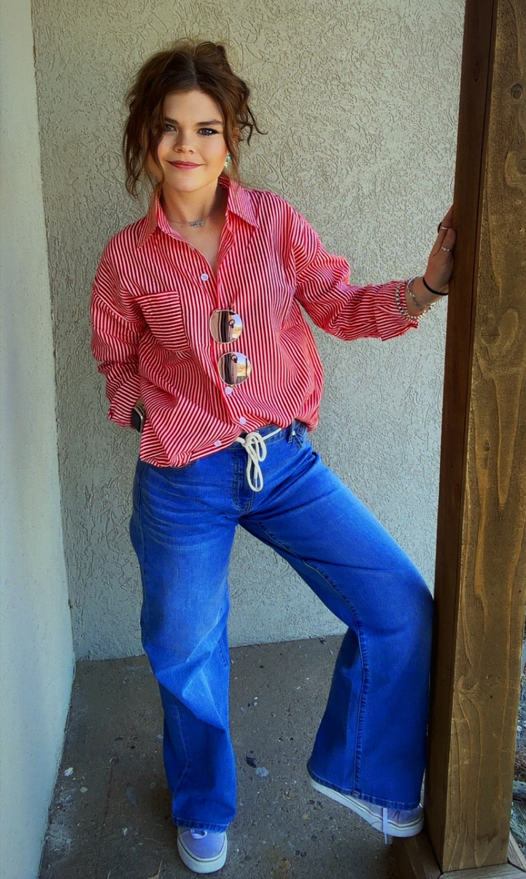 1822 - PETITE 29'' WIDE LEG JEAN W/ DRAWSTRING YONKERS