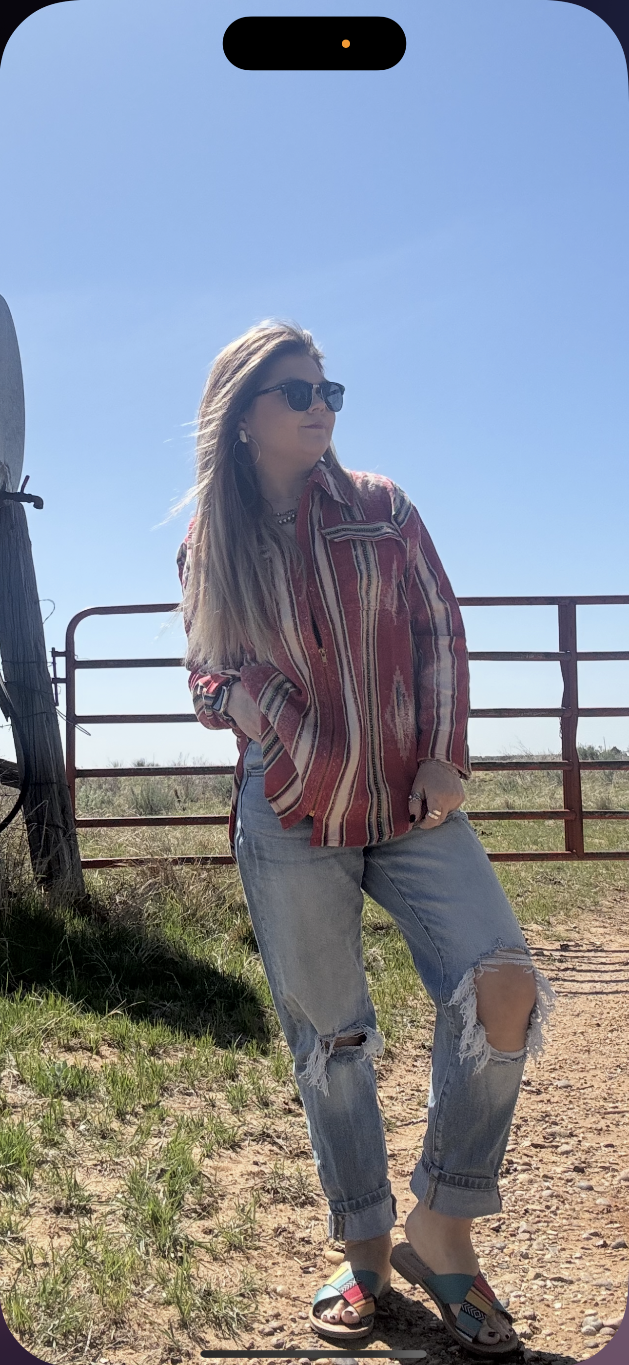 Jaded Gypsy Southwest Sunset Jacket - Parchment