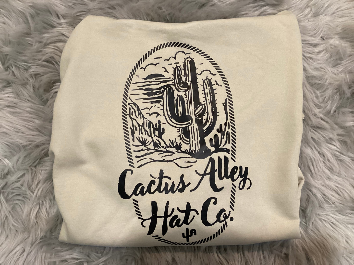 Cactus Alley Desert Rope Tan Adult Hoodie