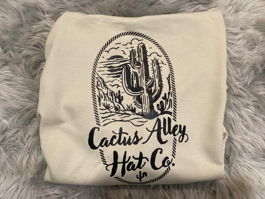 Cactus Alley Desert Rope Tan Adult Hoodie Sweatshirt