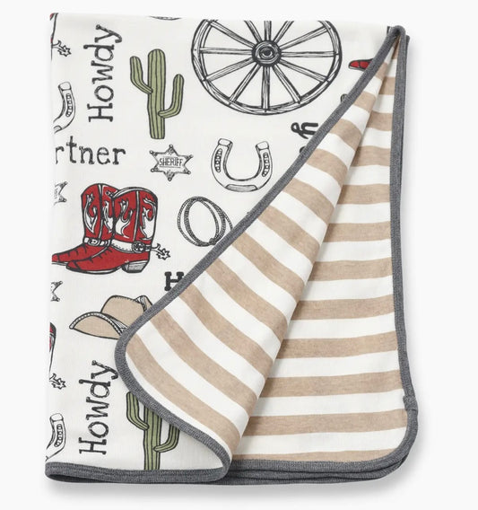 Tesa Babe Cowboy Stroller Blanket