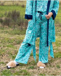 Well Behaved Women Paisley V-Neck Pajama Top, Pants, Shorts