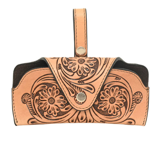 Rafter T Ranch Co. Tooled Sunglasses Case