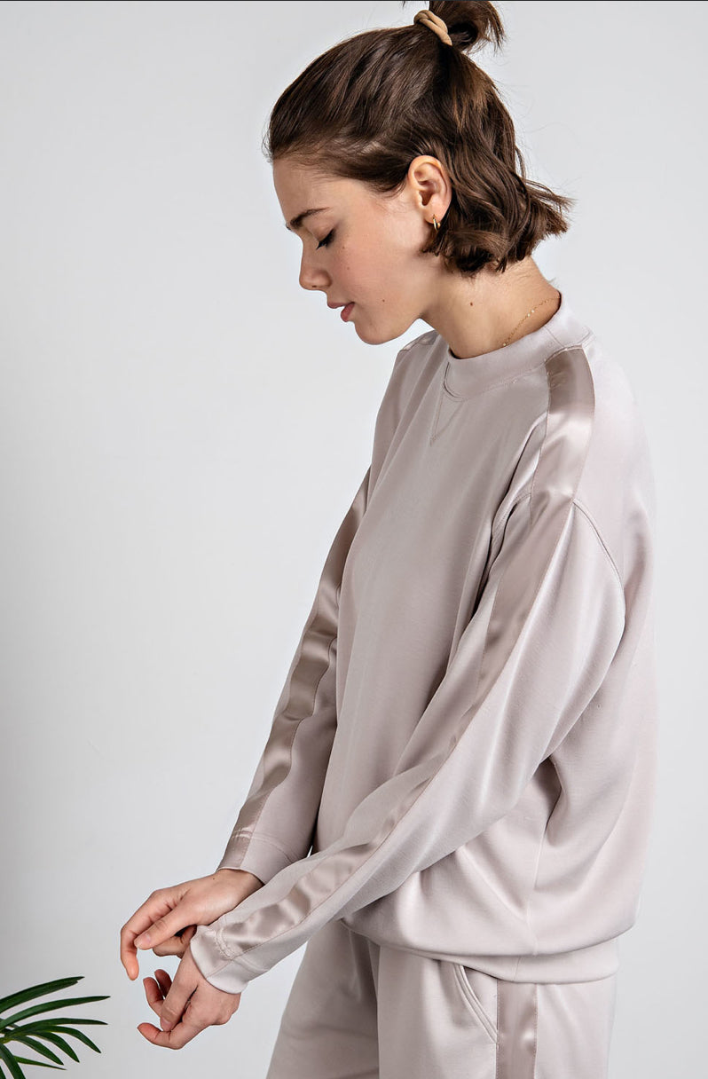 Shaye Satin Detail Top by Butter Soft