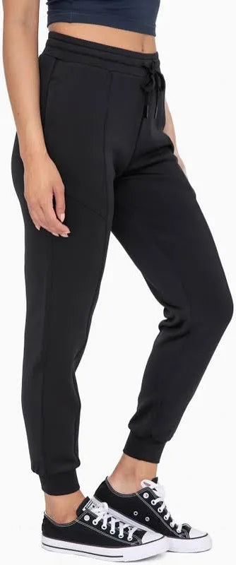 Mono B Butter Soft CUFFED JOGGERS WITH ZIPPERED POCKETS