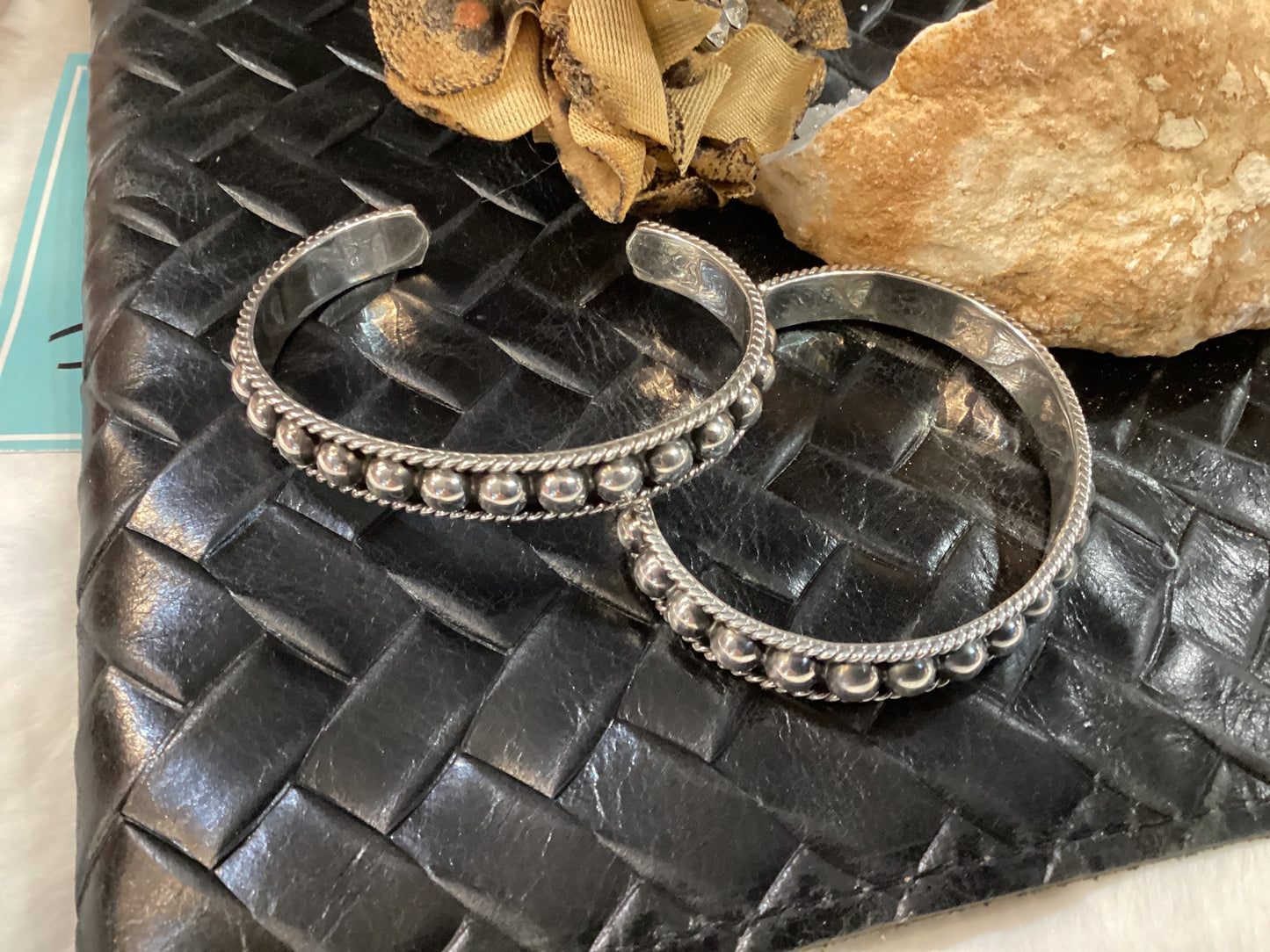 Sterling Silver Dot Bead Cuff