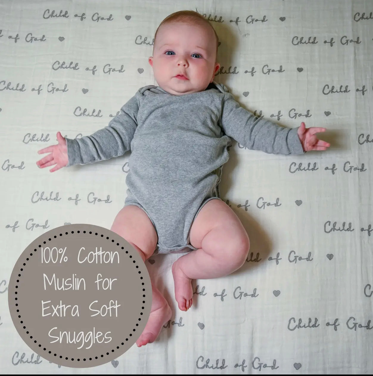 100% Cotton Muslin Swaddle Blanket