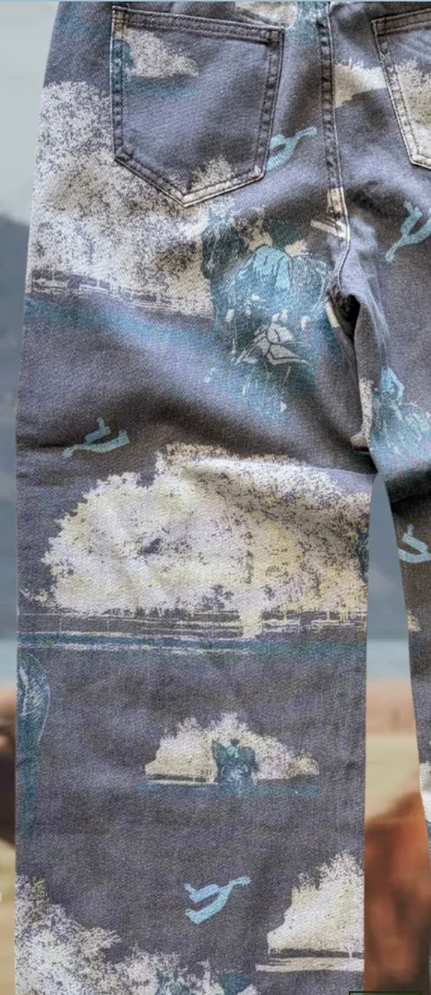 POST OAK RANCH Raw Edge Jeans