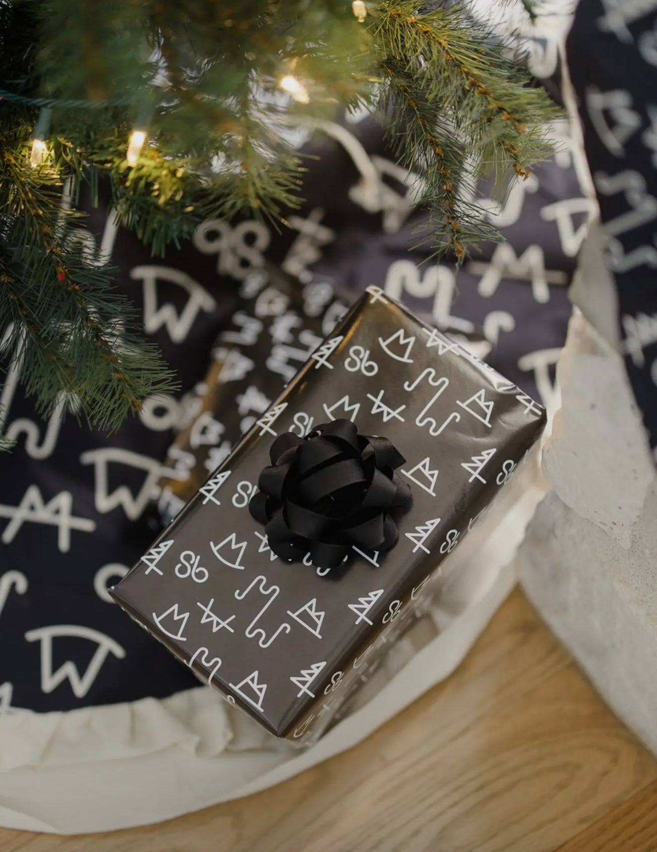 Birthday or Christmas Western Print Wrapping Paper