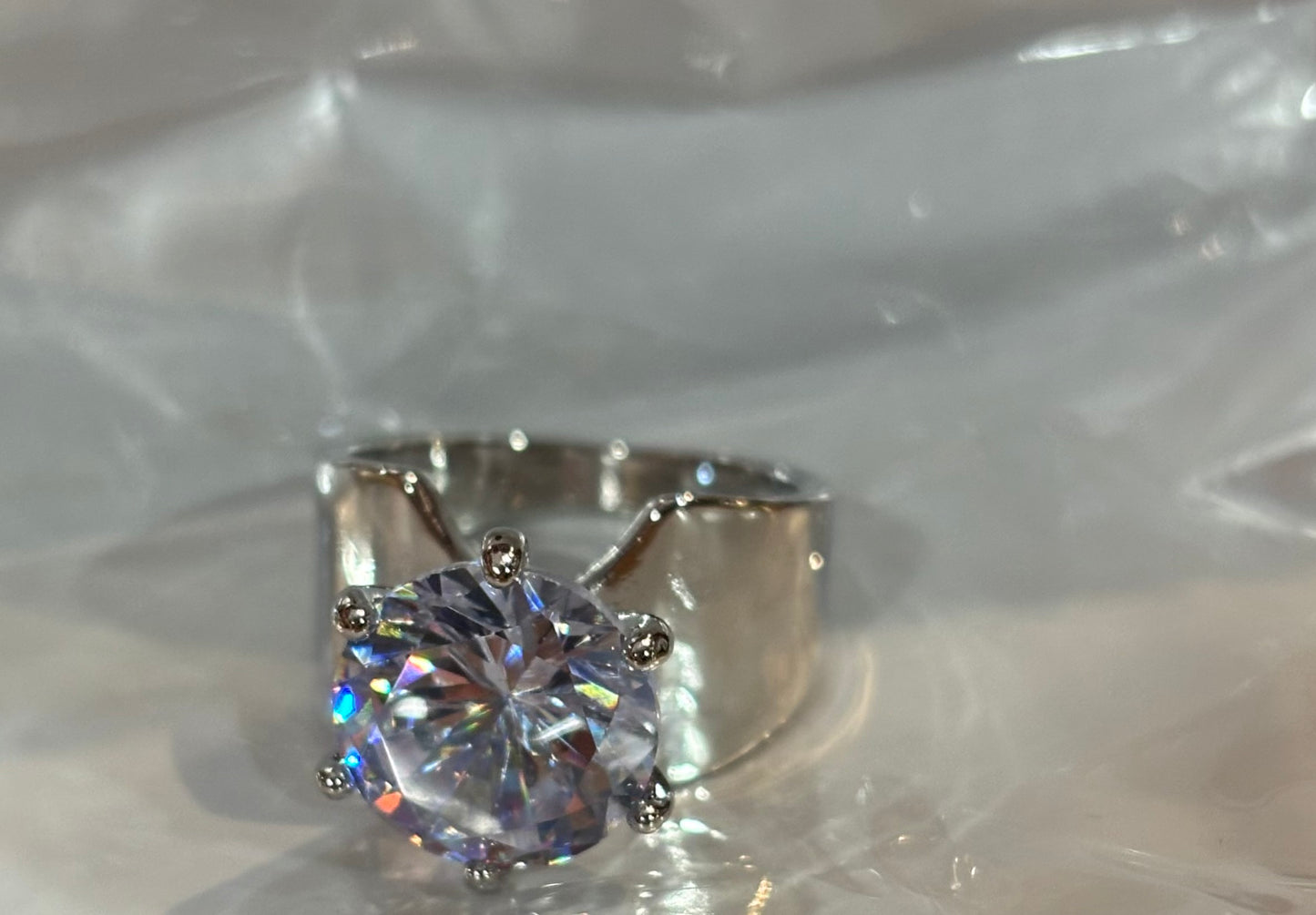 Faux Diamond Rings
