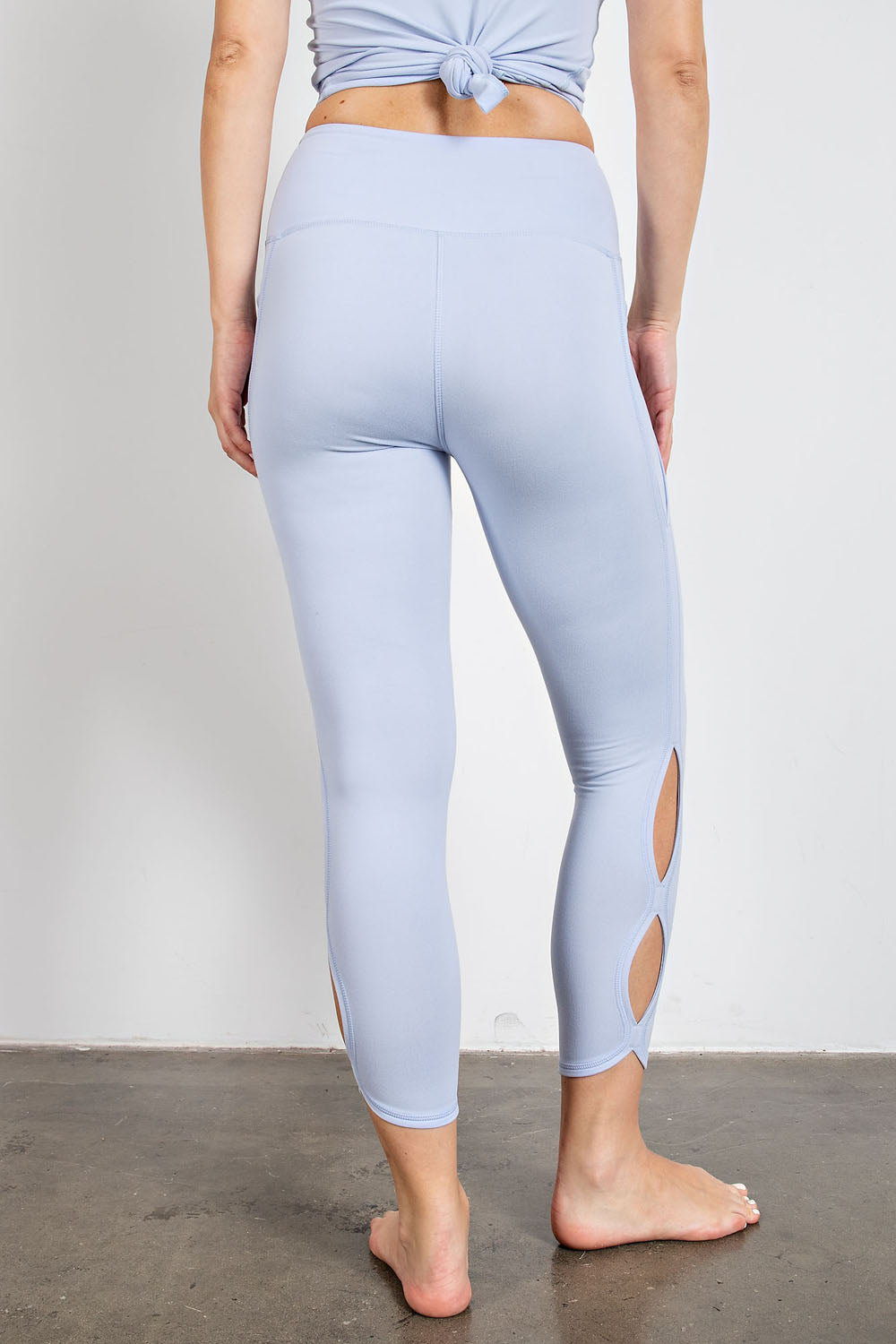 RAE MODE - BUTTER HIGH RISE CROPPED YOGA LEGGINGS