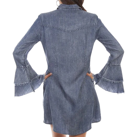 Scully Honey Creek Bell Sleeve Denim Women's Dress / Tunic