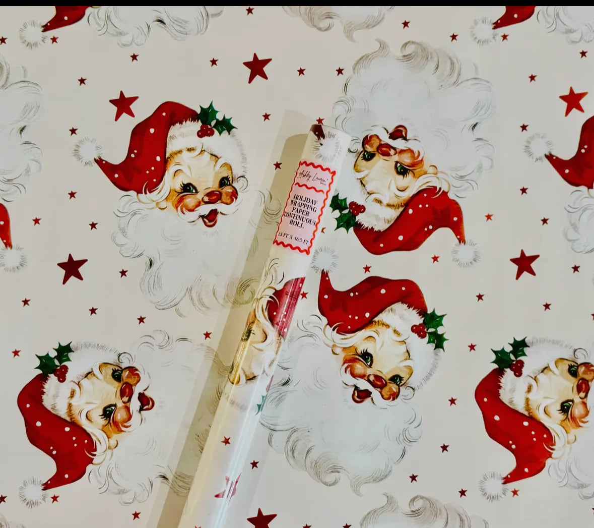 Christmas Print Wrapping Paper Roll