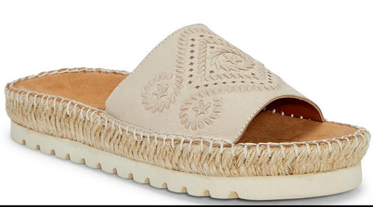 Lucky Brand
Lemana Embossed Leather Espadrille Platform Sandals