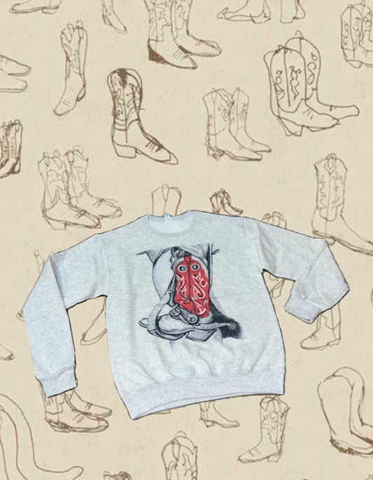 Red Boot Sweatshirt