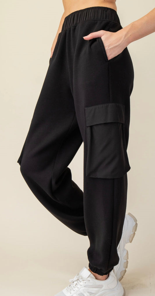 RAE MODE MODAL POLY SPAN SCUBA POCKET JOGGER PANT BUTTER SOFT