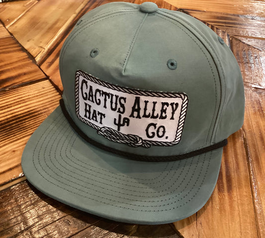 Cactus Alley Brand Logo SnapBack in Sage Green