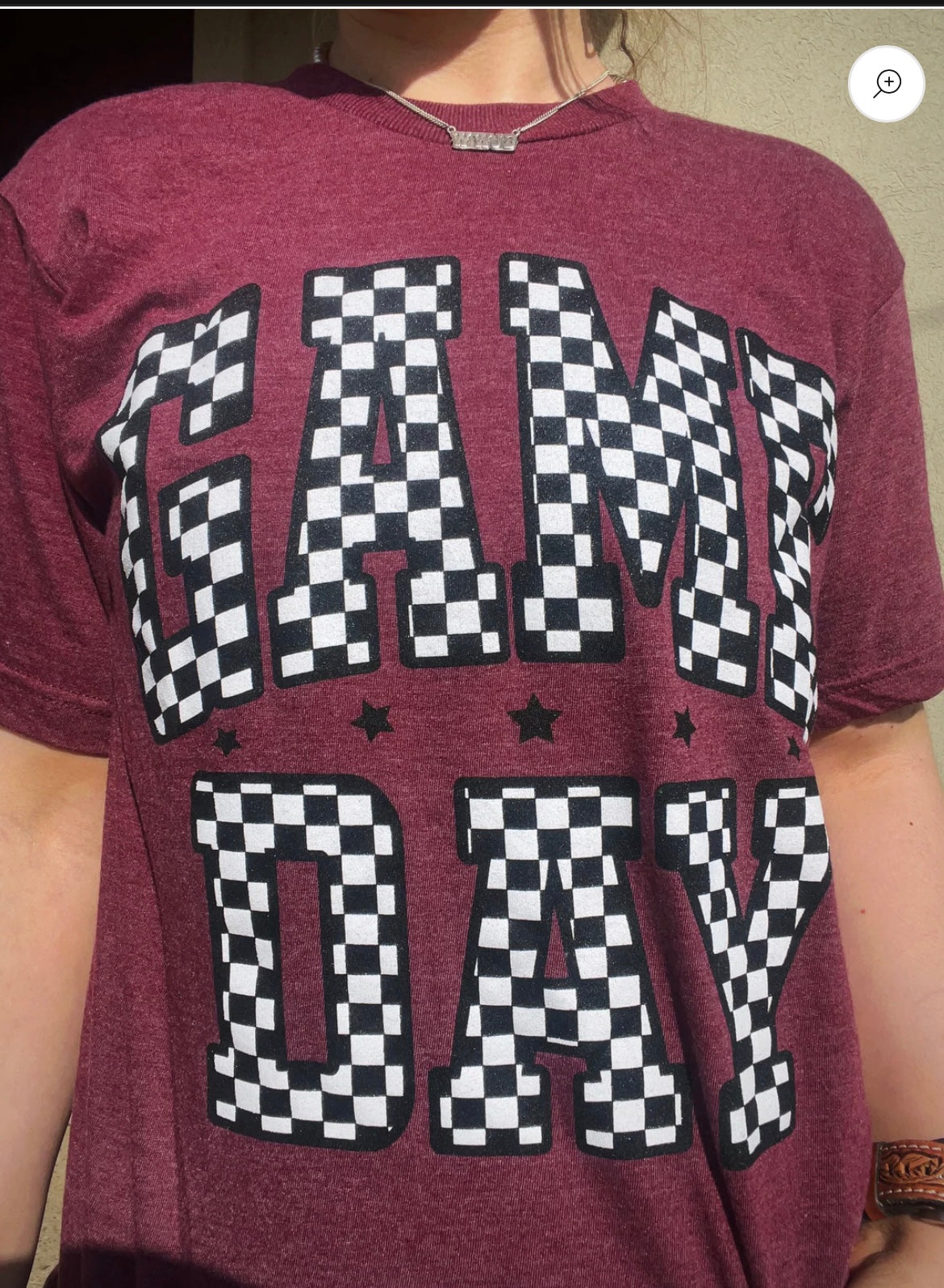 Game Day Checkered Tee