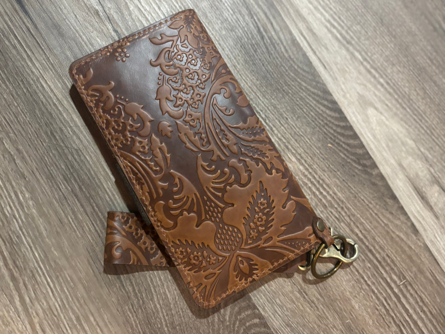Keep it Gypsy Tooled leather wrist Wallet