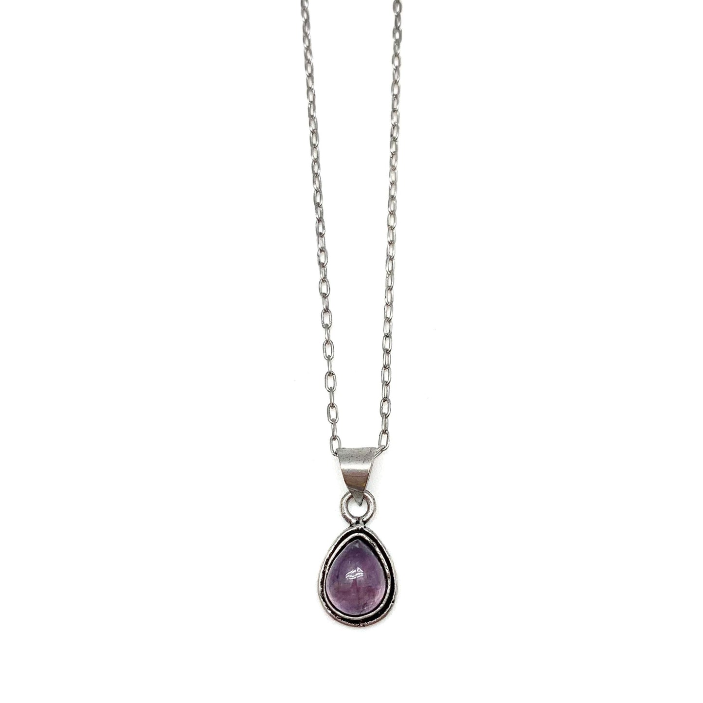 Kasha Semiprecious Drop Pendant Small Stone Necklace Mutiple Stones Available