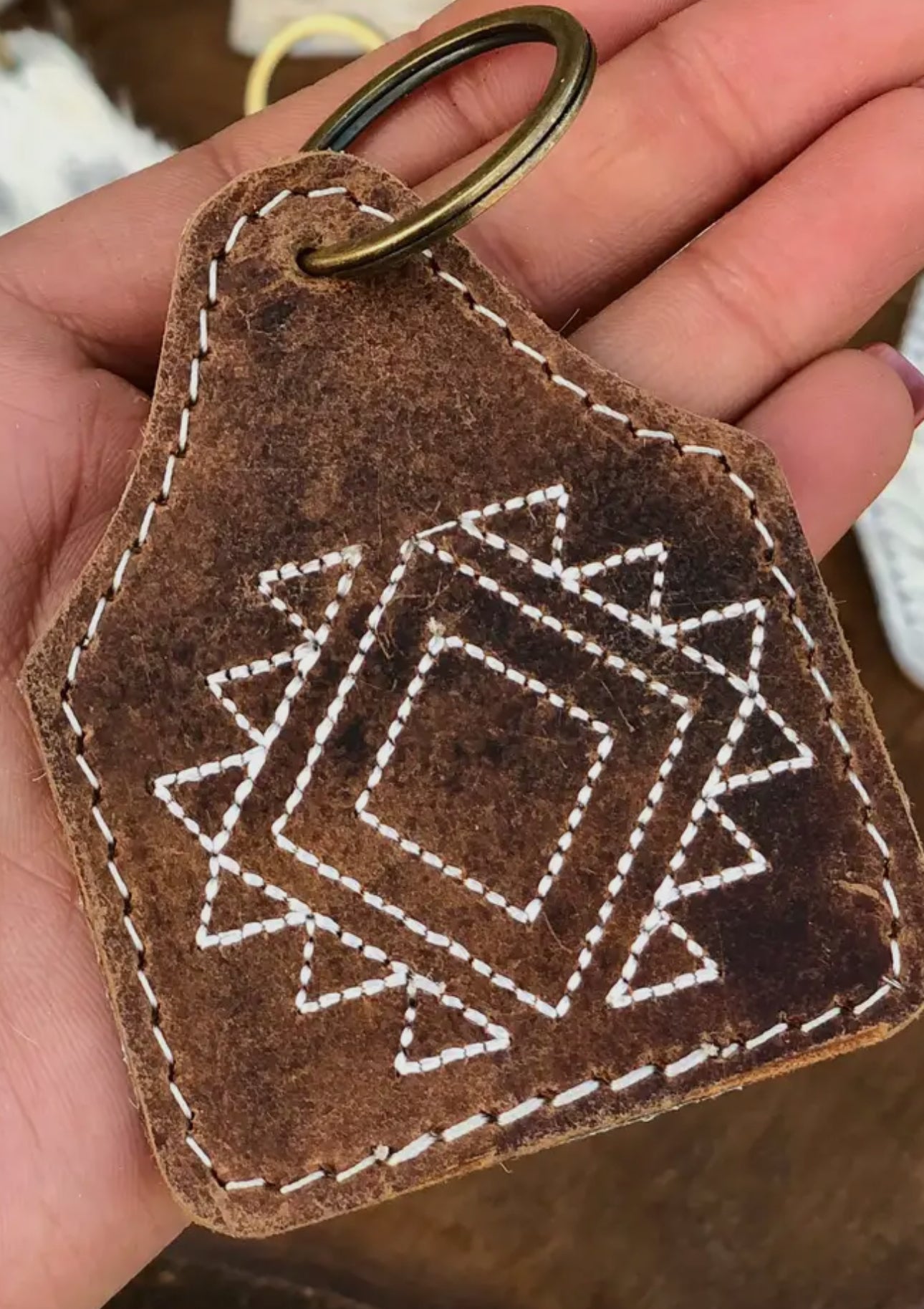 Aztec Vintage Cowhide & Leather
Keychain