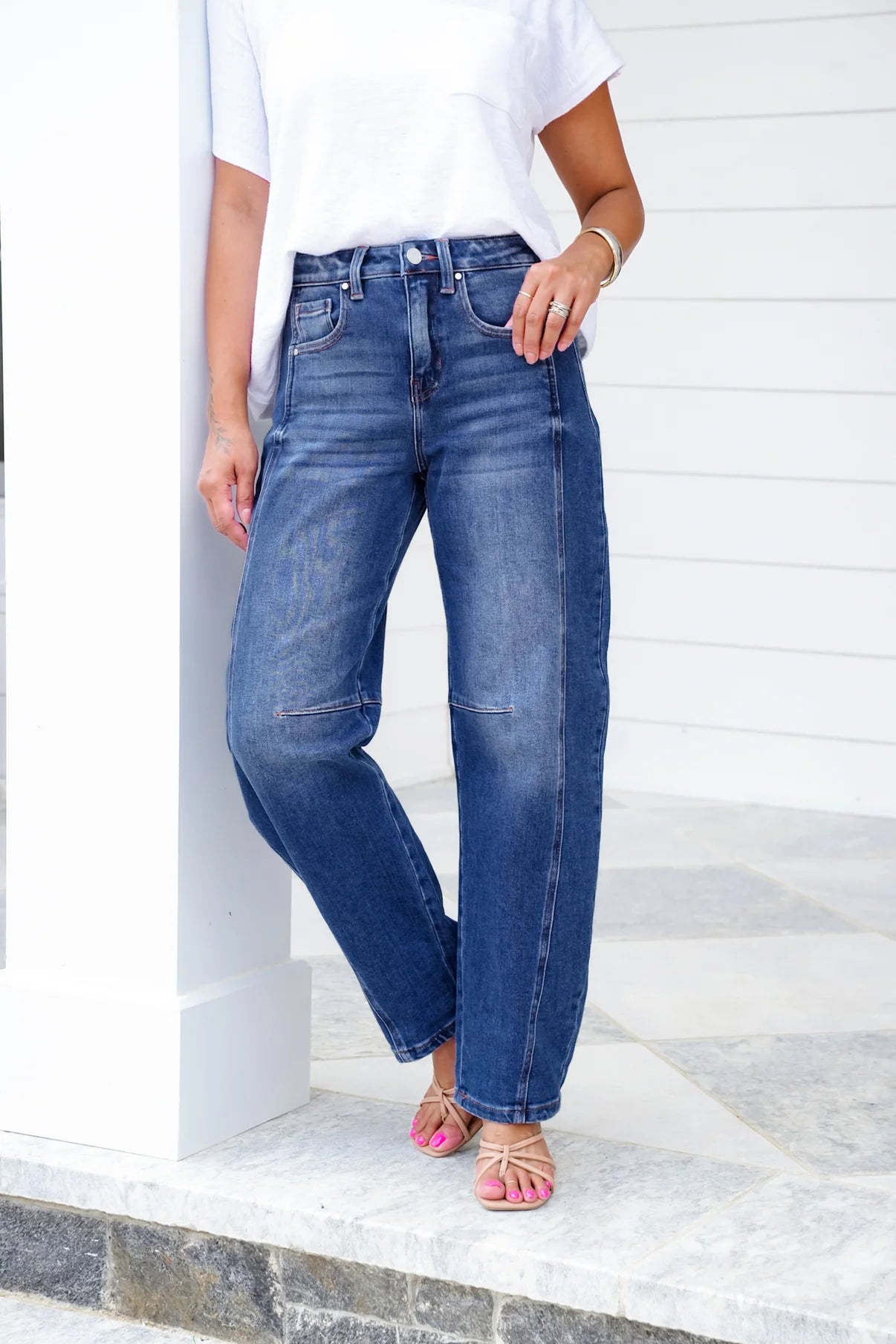 KATE VERVET JEANS - Dark Wash