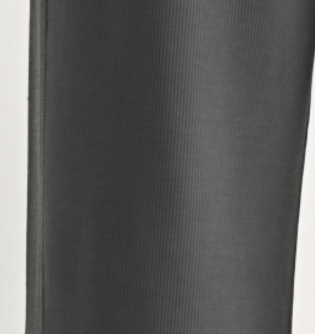 Mono B Luxe Sand Wash Rib Wide-Leg Pants
