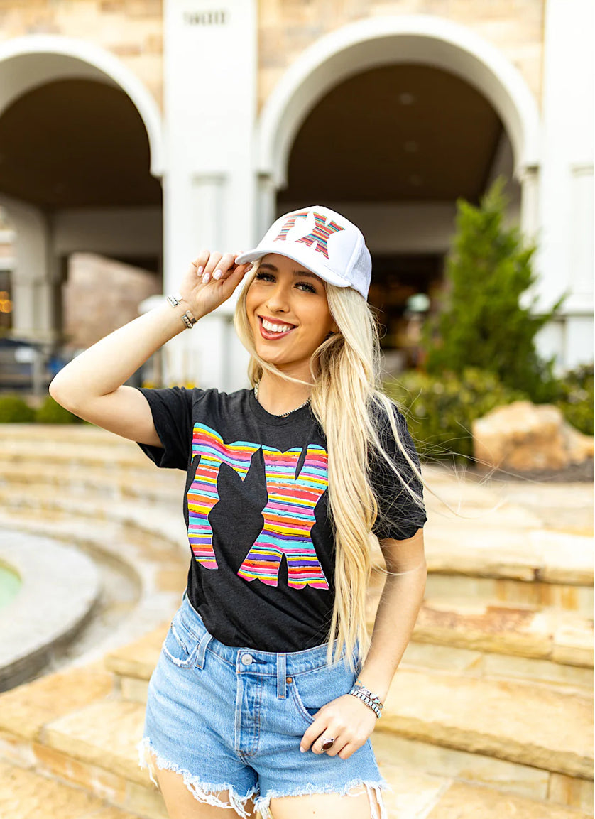 Texas True Barbara's Serape TX Tee