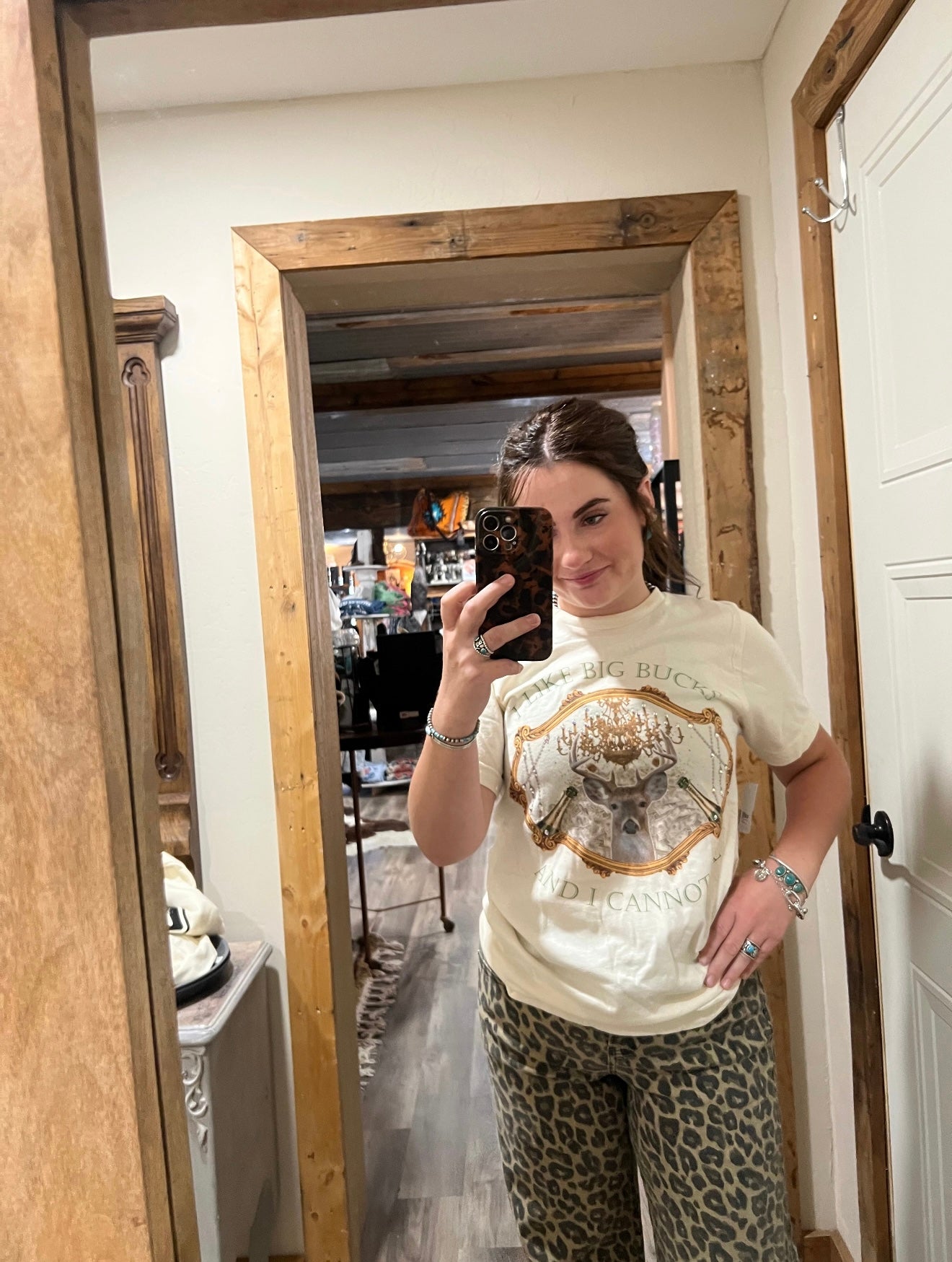 QUEEN GYPSY I Like Big Bucks and I Cannot Lie Tee or Sweatshirt with Crystals