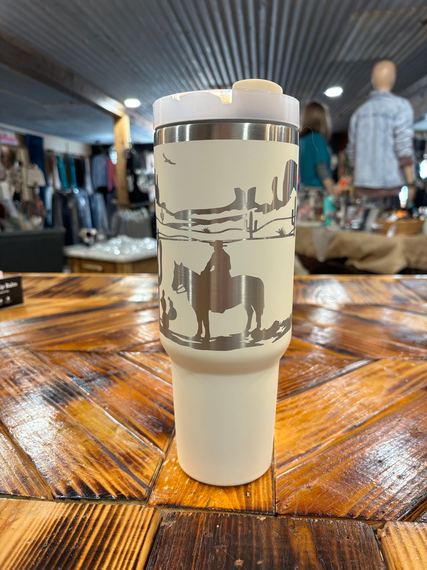 Western Etched Tumblers