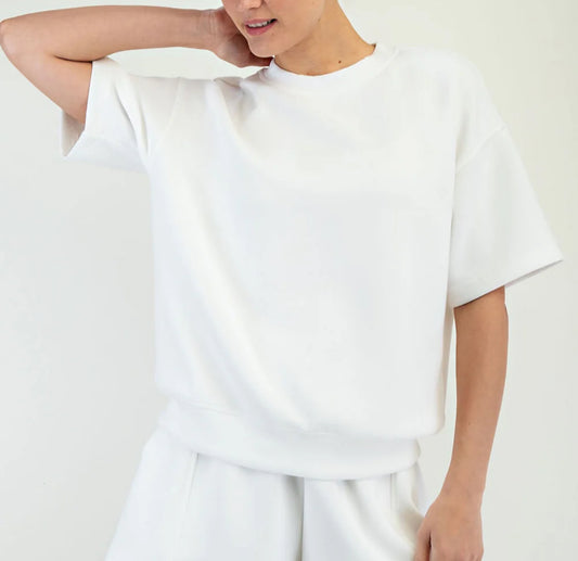 RAE MODE Modal Scuba Basic Short Sleeve Top